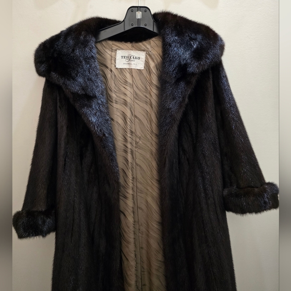 Vintage genuine mink fur coat - Picture 5 of 16